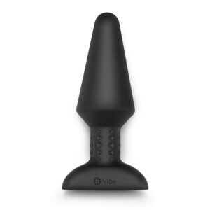 Rimming XL- Plug anale vibrante nero telecomandato